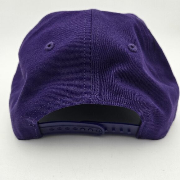 Los Angeles LAKERS NBA Basketball Overhand Script Snapback Baseball Cap Hat '47 - Picture 3 of 9